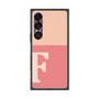 プレミアムスクエアケース［ オリジナル - initial two tone - F pink ］