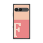 プレミアムスクエアケース［ オリジナル - initial two tone - F pink ］