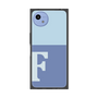 プレミアムスクエアケース［ オリジナル - initial two tone - F blue ］