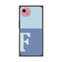 プレミアムスクエアケース［ オリジナル - initial two tone - F blue ］