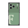 プレミアムスクエアケース［ オリジナル - initial two tone - F green ］