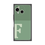 プレミアムスクエアケース［ オリジナル - initial two tone - F green ］