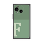 プレミアムスクエアケース［ オリジナル - initial two tone - F green ］