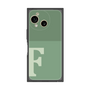 プレミアムスクエアケース［ オリジナル - initial two tone - F green ］