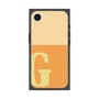 プレミアムスクエアケース［ オリジナル - initial two tone - G orange ］
