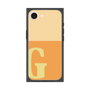 プレミアムスクエアケース［ オリジナル - initial two tone - G orange ］