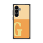 プレミアムスクエアケース［ オリジナル - initial two tone - G orange ］