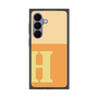 プレミアムスクエアケース［ オリジナル - initial two tone - H orange ］