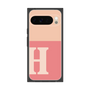 プレミアムスクエアケース［ オリジナル - initial two tone - H pink ］