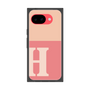 プレミアムスクエアケース［ オリジナル - initial two tone - H pink ］