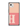 プレミアムスクエアケース［ オリジナル - initial two tone - H pink ］