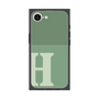 プレミアムスクエアケース［ オリジナル - initial two tone - H green ］