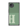 プレミアムスクエアケース［ オリジナル - initial two tone - H green ］