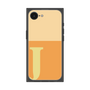 プレミアムスクエアケース［ オリジナル - initial two tone - J orange ］