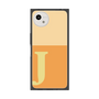 プレミアムスクエアケース［ オリジナル - initial two tone - J orange ］
