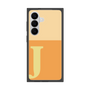 プレミアムスクエアケース［ オリジナル - initial two tone - J orange ］