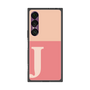 プレミアムスクエアケース［ オリジナル - initial two tone - J pink ］
