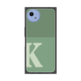 プレミアムスクエアケース［ オリジナル - initial two tone - K green ］