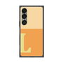 プレミアムスクエアケース［ オリジナル - initial two tone - L orange ］
