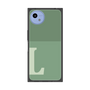 プレミアムスクエアケース［ オリジナル - initial two tone - L green ］