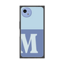 プレミアムスクエアケース［ オリジナル - initial two tone - M blue ］
