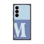 プレミアムスクエアケース［ オリジナル - initial two tone - M blue ］