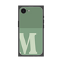 プレミアムスクエアケース［ オリジナル - initial two tone - M green ］