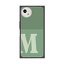 プレミアムスクエアケース［ オリジナル - initial two tone - M green ］