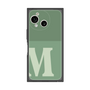 プレミアムスクエアケース［ オリジナル - initial two tone - M green ］