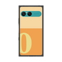 プレミアムスクエアケース［ オリジナル - initial two tone - O orange ］