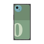 プレミアムスクエアケース［ オリジナル - initial two tone - O green ］