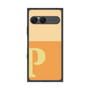 プレミアムスクエアケース［ オリジナル - initial two tone - P orange ］