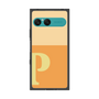 プレミアムスクエアケース［ オリジナル - initial two tone - P orange ］