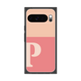 プレミアムスクエアケース［ オリジナル - initial two tone - P pink ］