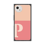 プレミアムスクエアケース［ オリジナル - initial two tone - P pink ］