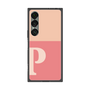 プレミアムスクエアケース［ オリジナル - initial two tone - P pink ］