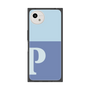 プレミアムスクエアケース［ オリジナル - initial two tone - P blue ］