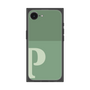 プレミアムスクエアケース［ オリジナル - initial two tone - P green ］