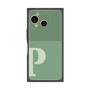 プレミアムスクエアケース［ オリジナル - initial two tone - P green ］