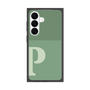 プレミアムスクエアケース［ オリジナル - initial two tone - P green ］