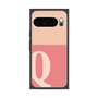 プレミアムスクエアケース［ オリジナル - initial two tone - Q pink ］