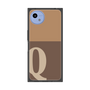 プレミアムスクエアケース［ オリジナル - initial two tone - Q brown ］