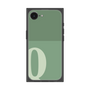 プレミアムスクエアケース［ オリジナル - initial two tone - Q green ］
