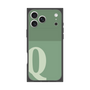 プレミアムスクエアケース［ オリジナル - initial two tone - Q green ］