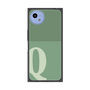 プレミアムスクエアケース［ オリジナル - initial two tone - Q green ］
