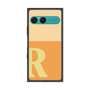 プレミアムスクエアケース［ オリジナル - initial two tone - R orange ］