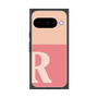 プレミアムスクエアケース［ オリジナル - initial two tone - R pink ］