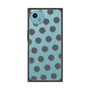 プレミアムスクエアケース［ オリジナル - 推し色水玉 - ブラック ］