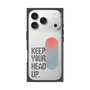 プレミアムスクエアケース［ オリジナル - ドットオーバーレイ - KEEP YOUR HEAD UP/A ］