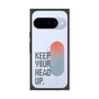 プレミアムスクエアケース［ オリジナル - ドットオーバーレイ - KEEP YOUR HEAD UP/A ］